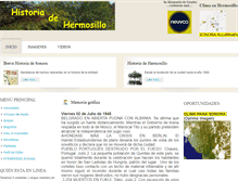 Tablet Screenshot of historiadehermosillo.com